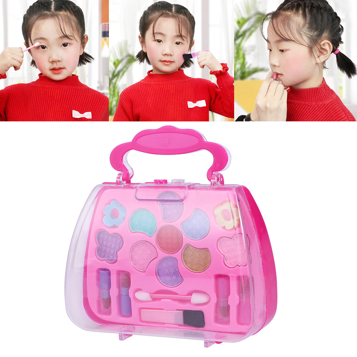 Kids Makeup Case Strawberry Sh - Beauty Makeup Vanity Set recension och pris